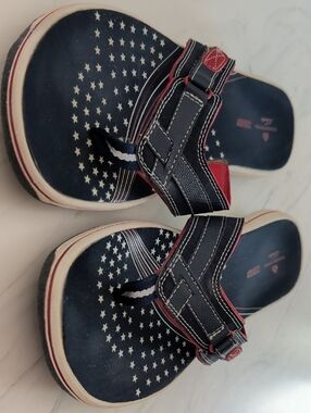 Limited Edition Stars and Stripes Clark's Flip Flops
